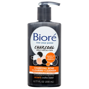 BIORÉ CHARCOAL ACNE CLEARING CLEANSER 200ML